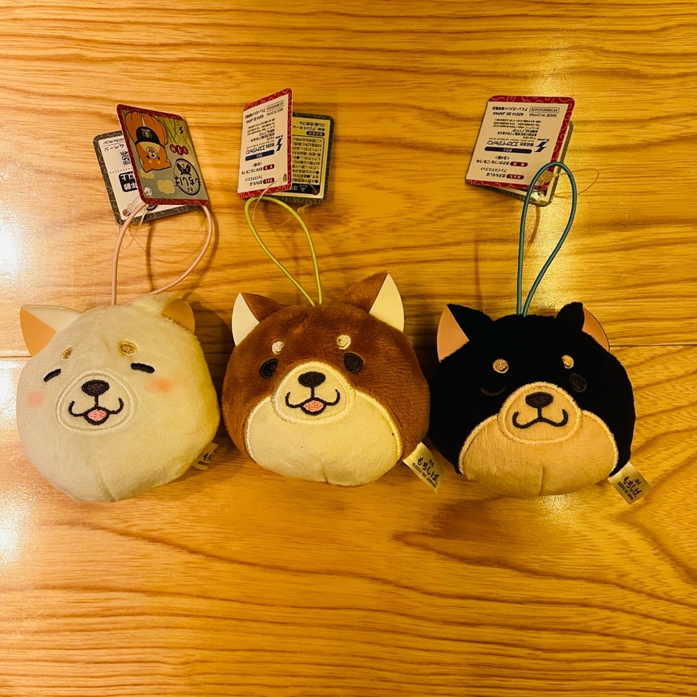 Shiba Inu Mascot Plush 3” SK Japan x3